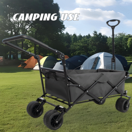 Custom-Color Utility Garden Cart: Foldable Heavy-Duty Trolley for Camping, Picnics, Beach & Park Adventures